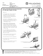 Preview for 4 page of Visa Lighting Linesse CV2424 Installation Instructions Manual