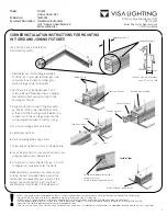 Preview for 8 page of Visa Lighting Linesse CV2424 Installation Instructions Manual