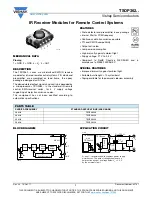 Vishay TSOP362 Series Quick Start Manual preview