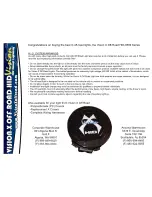 Preview for 2 page of Vision X HID 8500 Series Installation Instructions & User Manual