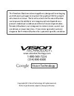 Preview for 24 page of Vision Freedom Machine User Manual