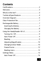 Preview for 2 page of VisionAid HandyReader HD v2 User Manual