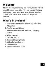 Preview for 4 page of VisionAid HandyReader HD v2 User Manual