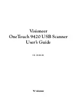 Preview for 2 page of Visioneer One Touch 9420 User Manual