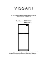 Vissani HMDR1030BE Instruction Manual preview