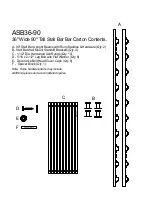 Preview for 2 page of Vita Vibe ASB36-90 Assembly Manual