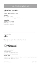 Preview for 24 page of Vitamix TURBOBLEND TWO SPEED Owner'S Manual