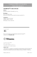 Preview for 48 page of Vitamix TURBOBLEND TWO SPEED Owner'S Manual