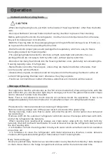 Preview for 19 page of Vitara VFFR2101ESBE Instruction Manual