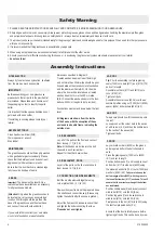 Preview for 4 page of Vitavia Hera 4500 Assembly Instructions Manual