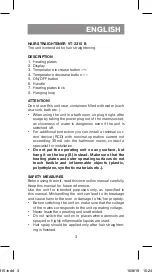 Preview for 3 page of Vitek VT-2315 B Manual Instruction