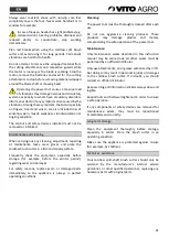 Preview for 31 page of Vito Agro VIBCRSBSFL40 Instruction Manual