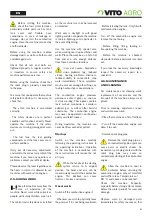 Preview for 31 page of Vito Agro VIMB12TA Instruction Manual