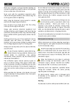 Preview for 37 page of Vito Agro VIMS45B Instruction Manual