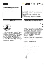 Preview for 41 page of VITO PRO-POWER VICOC200A Instruction Manual