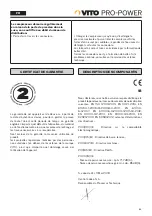 Preview for 53 page of VITO PRO-POWER VICOC200A Instruction Manual