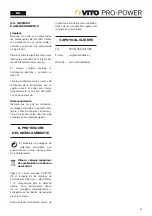 Preview for 21 page of VITO Pro-Power VIMP1500 Instruction Manual