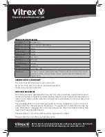 Preview for 6 page of Vitrex Astro 720W Safety And Operating Manual