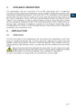 Preview for 17 page of Vitrifrigo ND35H2O Installation Use And Assistance Manual