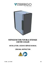 Vitrifrigo WMF CENTER COOLER Installation Use And Service Manual preview