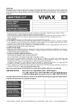 Preview for 51 page of Vivax SB-200WO User Manual