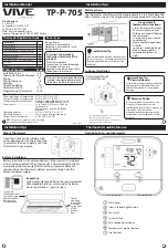 Vive Comfort TP-P-705 Installation Manual preview