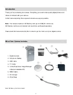 Preview for 3 page of Vivitar DVR 925HD User Manual