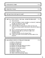 Preview for 4 page of Vivitek D75X ULTRA SHORT SERIES Installation Manual