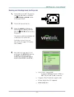 Preview for 17 page of Vivitek D925TX User Manual