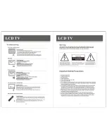 Preview for 3 page of Vivo LTV19DHD Owner'S Operation Manual