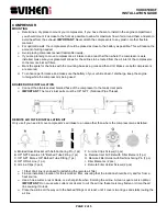 Preview for 2 page of Vixen Air VXO4850DCF Installation Manual