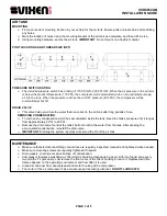 Preview for 3 page of Vixen Air VXO4852AB Installation Manual