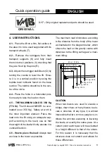 Preview for 8 page of VMB HDT-8 Operating Instructions Manual