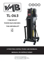 Preview for 1 page of VMB Pro Lifts TL-063 Operating Instructions & User Manual