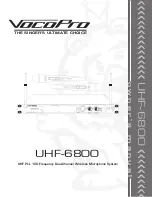 VocoPro UHF-6800 Owner'S Manual preview