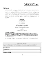 Preview for 5 page of VocoPro VHF-2000 Owner'S Manual