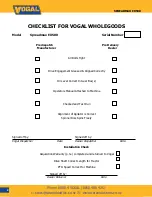 Preview for 2 page of Vogal Spreadmax EX500 Operation Maintenance & Parts Manual