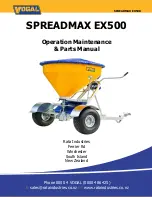 Preview for 3 page of Vogal Spreadmax EX500 Operation Maintenance & Parts Manual