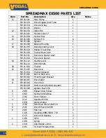 Preview for 13 page of Vogal Spreadmax EX500 Operation Maintenance & Parts Manual