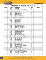 Preview for 14 page of Vogal Spreadmax EX500 Operation Maintenance & Parts Manual