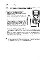 Preview for 107 page of VOLTA VC870 Operating Instructions Manual