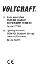 VOLTCRAFT 1558906 Operating Instructions Manual preview