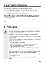 Preview for 45 page of VOLTCRAFT 23 97 37 Operating Instructions Manual