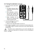 Preview for 60 page of VOLTCRAFT 2576860 Operating Instructions Manual