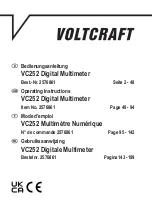 Preview for 1 page of VOLTCRAFT 2576861 Operating Instructions Manual