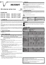 Preview for 2 page of VOLTCRAFT 51 27 78 Operating Instructions