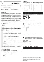 Preview for 2 page of VOLTCRAFT AM-72X72 Operating Instructions