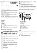 Preview for 1 page of VOLTCRAFT CO-500 Operating Instructions Manual