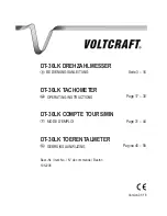 Preview for 1 page of VOLTCRAFT DT-30LK Operating Instructions Manual