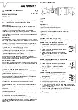 Preview for 3 page of VOLTCRAFT ENERGY MONITOR 3000 Operating Instructions Manual